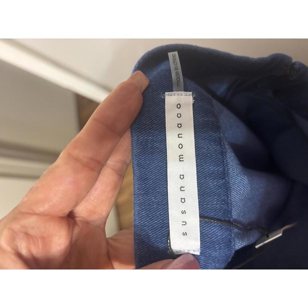 Susana Monaco Stylish Light Denim Mini Skirt XS - Picture 5 of 8